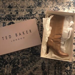 Ted Baker “Bibby” boots in tan - size 8